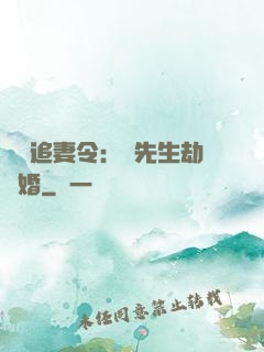 頭號追妻令：陸先生劫個婚