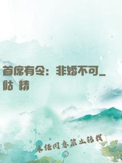 首席有令：非婚不可