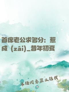 首席老公求名分：惹愛成災(zāi)
