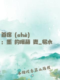 首席設(shè)計師：墨總的暖萌嬌妻
