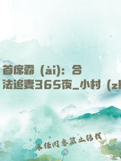 首席霸愛(ài)：合法追妻365夜