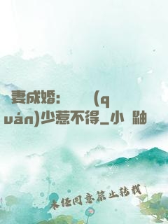 騙妻成婚：億萬權(quán)少惹不得
