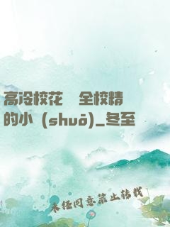 高冷?；S為全校精靈的小說(shuō)