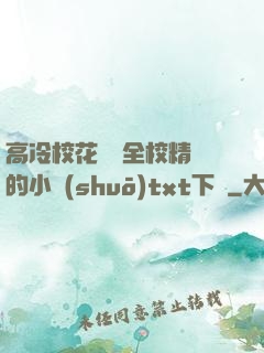 高冷?；S為全校精靈的小說(shuō)txt下載