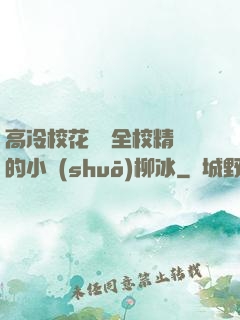 高冷?；S為全校精靈的小說(shuō)柳冰