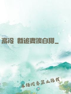 高冷總裁追妻傻白甜