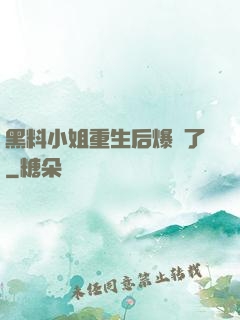 黑料小姐重生后爆紅了